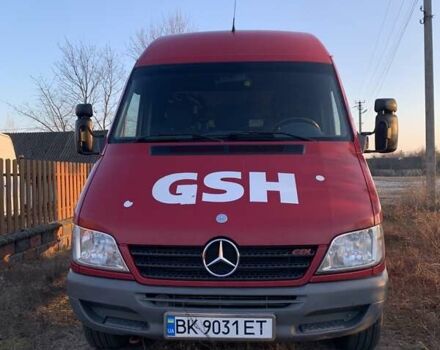Красный Мерседес Sprinter, объемом двигателя 2.1 л и пробегом 457 тыс. км за 10200 $, фото 1 на Automoto.ua