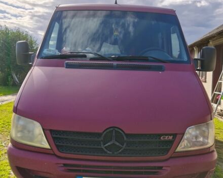 Красный Мерседес Sprinter, объемом двигателя 2.1 л и пробегом 22 тыс. км за 5600 $, фото 4 на Automoto.ua
