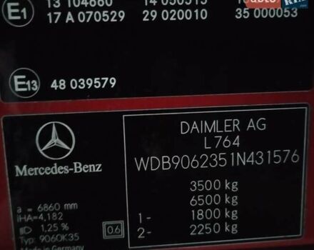 Красный Мерседес Sprinter, объемом двигателя 2.14 л и пробегом 600 тыс. км за 16500 $, фото 3 на Automoto.ua
