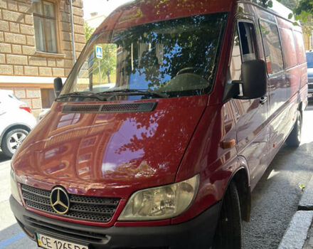 Красный Мерседес Sprinter, объемом двигателя 2.7 л и пробегом 425 тыс. км за 14300 $, фото 1 на Automoto.ua