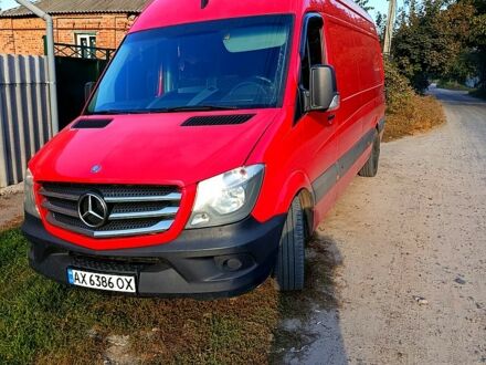 Красный Мерседес Sprinter, объемом двигателя 2.1 л и пробегом 383 тыс. км за 14300 $, фото 1 на Automoto.ua