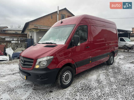 Красный Мерседес Sprinter, объемом двигателя 2.2 л и пробегом 242 тыс. км за 20500 $, фото 1 на Automoto.ua