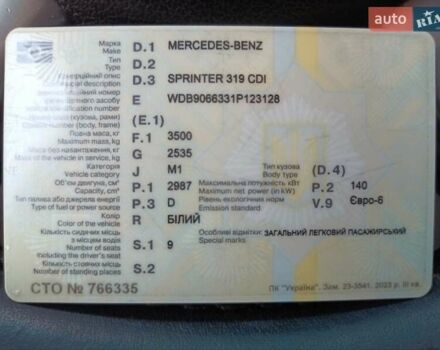Мерседес Sprinter, объемом двигателя 3 л и пробегом 530 тыс. км за 21500 $, фото 30 на Automoto.ua