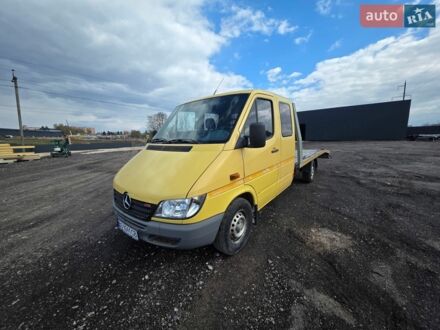 Желтый Мерседес Sprinter, объемом двигателя 2.69 л и пробегом 800 тыс. км за 9500 $, фото 1 на Automoto.ua