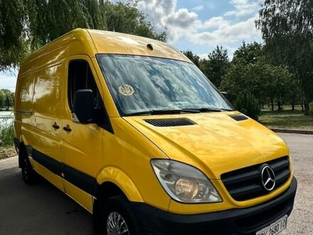 Желтый Мерседес Sprinter, объемом двигателя 2.15 л и пробегом 760 тыс. км за 8500 $, фото 1 на Automoto.ua