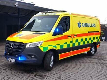 Желтый Мерседес Sprinter, объемом двигателя 3 л и пробегом 156 тыс. км за 33500 $, фото 1 на Automoto.ua