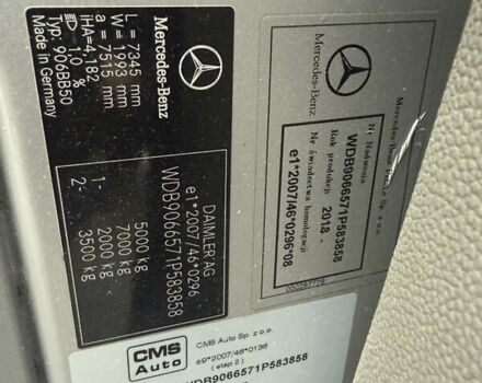 Сірий Мерседес Sprinter, об'ємом двигуна 3 л та пробігом 354 тис. км за 62500 $, фото 95 на Automoto.ua