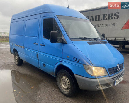 Синий Мерседес Sprinter, объемом двигателя 2.15 л и пробегом 670 тыс. км за 6000 $, фото 1 на Automoto.ua