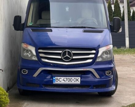 Синий Мерседес Sprinter, объемом двигателя 2.2 л и пробегом 224 тыс. км за 33000 $, фото 4 на Automoto.ua