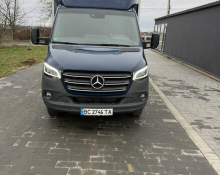Синий Мерседес Sprinter, объемом двигателя 2.99 л и пробегом 173 тыс. км за 49500 $, фото 1 на Automoto.ua