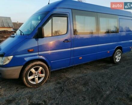 Синий Мерседес Sprinter, объемом двигателя 2.7 л и пробегом 400 тыс. км за 9500 $, фото 1 на Automoto.ua