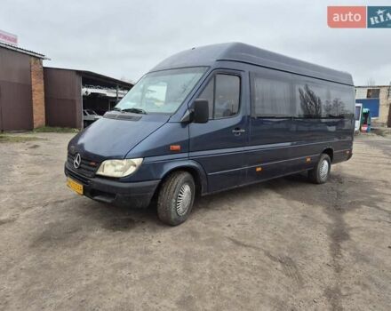 Синий Мерседес Sprinter, объемом двигателя 2.2 л и пробегом 300 тыс. км за 6500 $, фото 2 на Automoto.ua