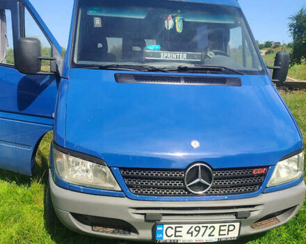 Синий Мерседес Sprinter, объемом двигателя 2.2 л и пробегом 350 тыс. км за 9000 $, фото 1 на Automoto.ua