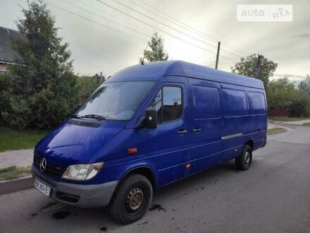 Синий Мерседес Sprinter, объемом двигателя 2.15 л и пробегом 280 тыс. км за 9500 $, фото 1 на Automoto.ua