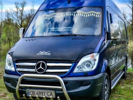 Синий Мерседес Sprinter, объемом двигателя 3 л и пробегом 350 тыс. км за 19000 $, фото 1 на Automoto.ua
