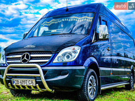 Синий Мерседес Sprinter, объемом двигателя 3 л и пробегом 332 тыс. км за 17500 $, фото 1 на Automoto.ua