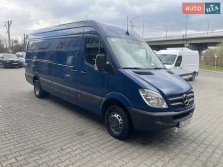 Синий Мерседес Sprinter, объемом двигателя 2.2 л и пробегом 350 тыс. км за 19000 $, фото 1 на Automoto.ua