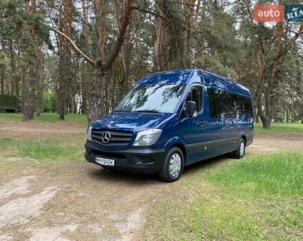 Синий Мерседес Sprinter, объемом двигателя 3 л и пробегом 304 тыс. км за 34313 $, фото 1 на Automoto.ua