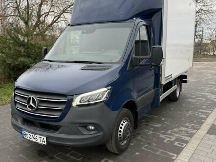 Синий Мерседес Sprinter, объемом двигателя 2.99 л и пробегом 173 тыс. км за 49500 $, фото 1 на Automoto.ua