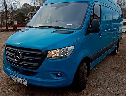 Синий Мерседес Sprinter, объемом двигателя 2.1 л и пробегом 237 тыс. км за 28000 $, фото 1 на Automoto.ua