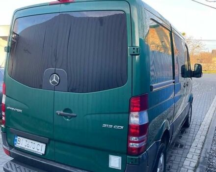 Зеленый Мерседес Sprinter, объемом двигателя 2.1 л и пробегом 315 тыс. км за 14700 $, фото 1 на Automoto.ua