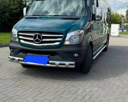 Зеленый Мерседес Sprinter, объемом двигателя 2.2 л и пробегом 380 тыс. км за 20500 $, фото 1 на Automoto.ua