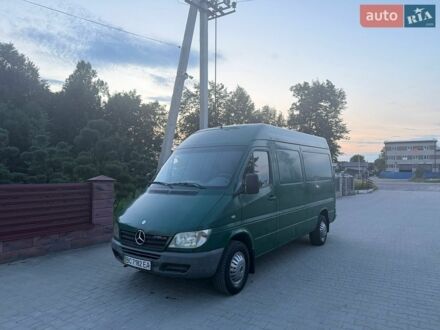 Зелений Мерседес Sprinter, об'ємом двигуна 2.2 л та пробігом 457 тис. км за 4950 $, фото 1 на Automoto.ua