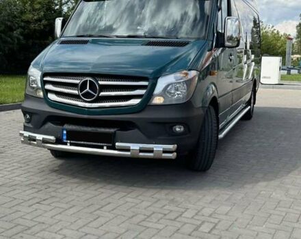 Зеленый Мерседес Sprinter, объемом двигателя 2.2 л и пробегом 400 тыс. км за 20500 $, фото 1 на Automoto.ua