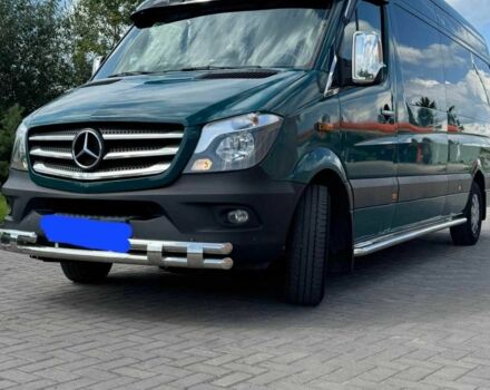Зеленый Мерседес Sprinter, объемом двигателя 2.2 л и пробегом 380 тыс. км за 20500 $, фото 1 на Automoto.ua