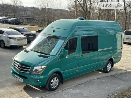 Зеленый Мерседес Sprinter, объемом двигателя 3 л и пробегом 430 тыс. км за 39999 $, фото 1 на Automoto.ua