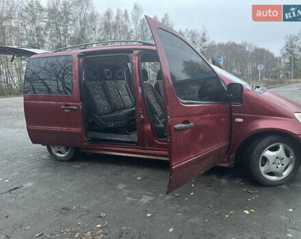 Красный Мерседес Ванео, объемом двигателя 1.7 л и пробегом 284 тыс. км за 4900 $, фото 6 на Automoto.ua