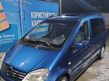 Мерседес Ванео 2005 в Запорожье на Automoto.ua Синий Мерседес Ванео, объемом двигателя 1.9 л и пробегом 377 тыс. км за 5000 $, фото 1 на Automoto.ua