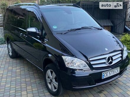 Черный Мерседес Виано, объемом двигателя 2.14 л и пробегом 278 тыс. км за 19500 $, фото 1 на Automoto.ua