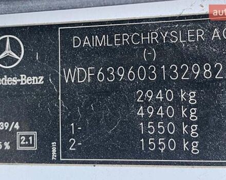 Белый Мерседес Вито, объемом двигателя 2.15 л и пробегом 408 тыс. км за 6200 $, фото 6 на Automoto.ua