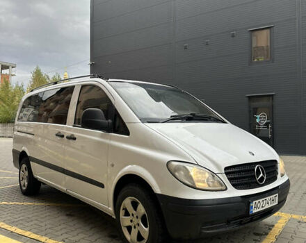 Белый Мерседес Вито, объемом двигателя 2.2 л и пробегом 415 тыс. км за 7500 $, фото 2 на Automoto.ua