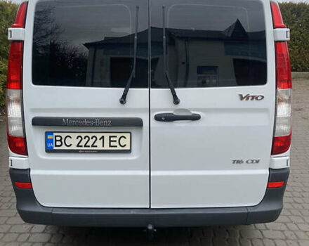 Белый Мерседес Вито, объемом двигателя 2.14 л и пробегом 211 тыс. км за 12500 $, фото 3 на Automoto.ua