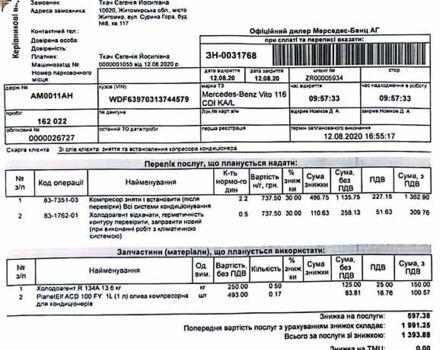 Білий Мерседес Віто, об'ємом двигуна 2.14 л та пробігом 201 тис. км за 18200 $, фото 41 на Automoto.ua