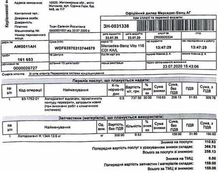 Білий Мерседес Віто, об'ємом двигуна 2.14 л та пробігом 201 тис. км за 18200 $, фото 39 на Automoto.ua