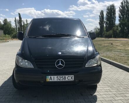 Черный Мерседес Вито, объемом двигателя 2.1 л и пробегом 240 тыс. км за 8300 $, фото 3 на Automoto.ua