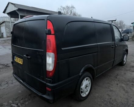 Черный Мерседес Вито, объемом двигателя 2.2 л и пробегом 216 тыс. км за 3500 $, фото 4 на Automoto.ua