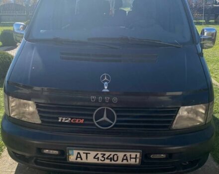 Черный Мерседес Вито, объемом двигателя 2.2 л и пробегом 260 тыс. км за 3000 $, фото 1 на Automoto.ua