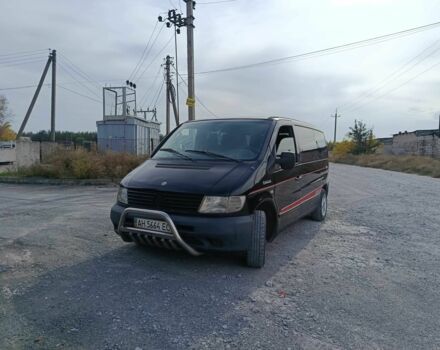 Черный Мерседес Вито, объемом двигателя 2.1 л и пробегом 380 тыс. км за 3800 $, фото 2 на Automoto.ua