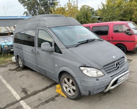 Черный Мерседес Вито, объемом двигателя 2.1 л и пробегом 264 тыс. км за 4650 $, фото 4 на Automoto.ua