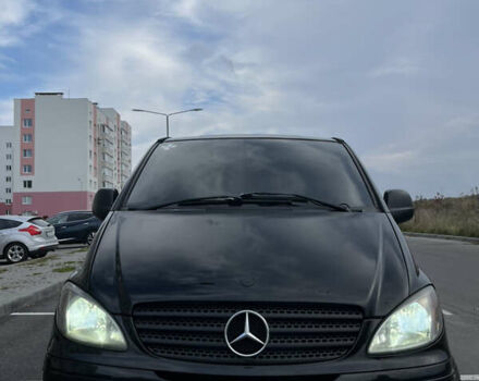 Черный Мерседес Вито, объемом двигателя 2.15 л и пробегом 547 тыс. км за 5900 $, фото 2 на Automoto.ua