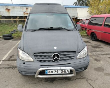 Черный Мерседес Вито, объемом двигателя 2.1 л и пробегом 264 тыс. км за 4650 $, фото 1 на Automoto.ua