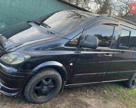 Черный Мерседес Вито, объемом двигателя 2.15 л и пробегом 460 тыс. км за 8300 $, фото 1 на Automoto.ua