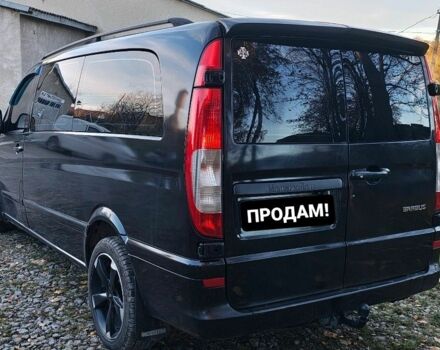 Черный Мерседес Вито, объемом двигателя 2.2 л и пробегом 396 тыс. км за 6700 $, фото 3 на Automoto.ua