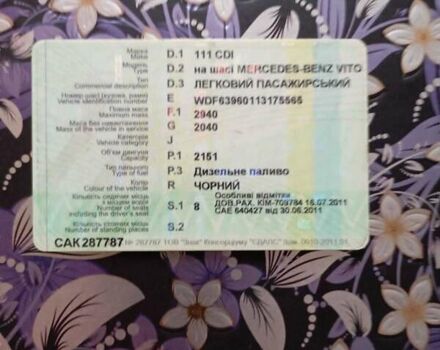 Черный Мерседес Вито, объемом двигателя 2.15 л и пробегом 230 тыс. км за 8000 $, фото 3 на Automoto.ua