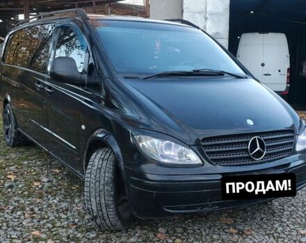 Черный Мерседес Вито, объемом двигателя 2.2 л и пробегом 396 тыс. км за 6700 $, фото 1 на Automoto.ua
