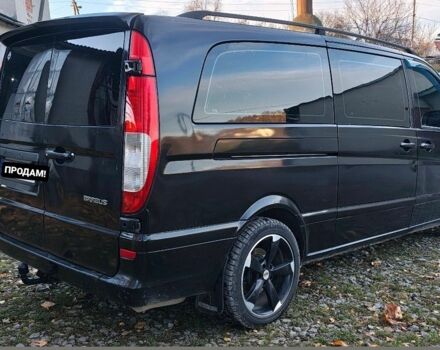 Черный Мерседес Вито, объемом двигателя 2.2 л и пробегом 396 тыс. км за 6700 $, фото 2 на Automoto.ua